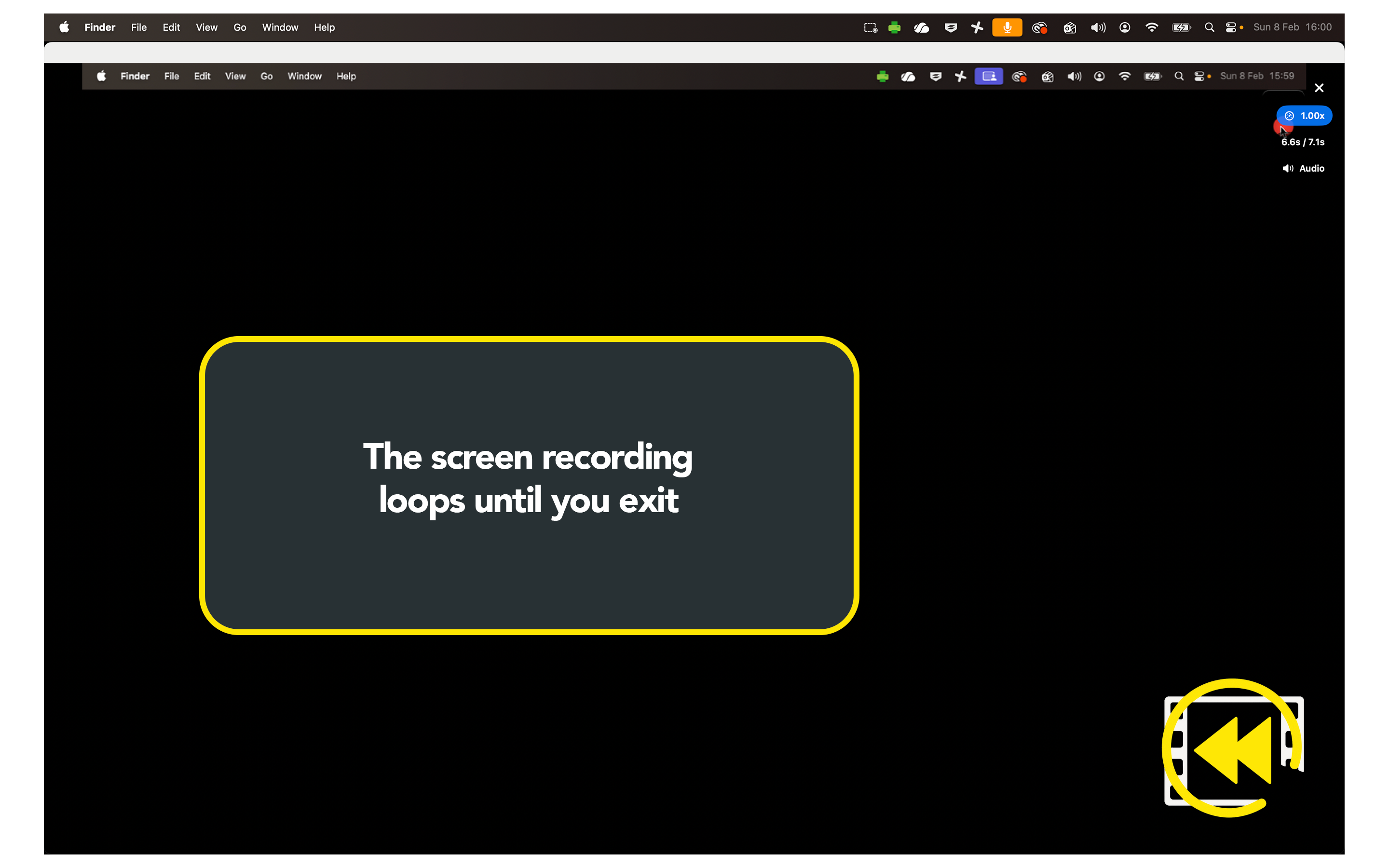 HighLightIt! Loop playback window with speed controls