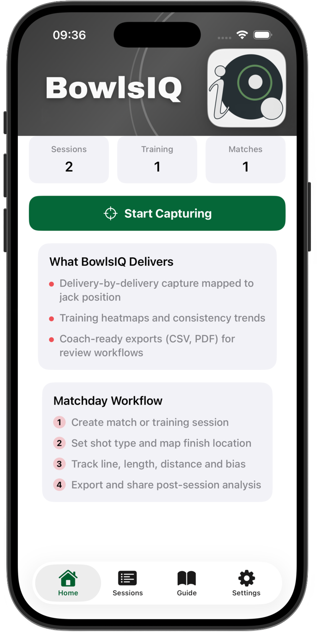 BowlsIQ screenshot 1
